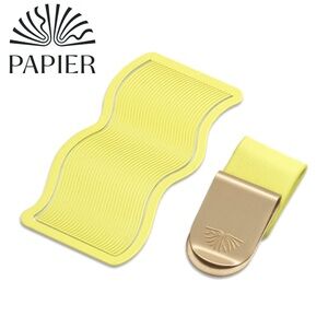 Papier Wave Bookmark & Pen Clip Set